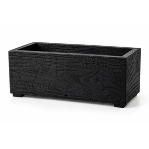 Jardinera Rectangular de Madera de Mango Kyoto Shou-Sugi-Ban 70x35x35 cm |   Jarrón de Mesa Ecológico Hecho a Mano, Venta al por Mayor Aqudus Saleem - Product Image 1