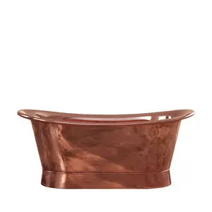 Runde Kupfer-Badewanne im Antik-Stil, Umweltfreundliches Freistehendes Design für Künstlerische Luxus-Badezimmer und Spas - Product Image 2