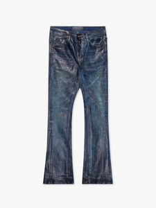 Jeans en denim pour homme 2026 de haute qualité, personnalisés, style vintage, coupe évasée, respirants, streetwear, hip-hop, Y2K, OEM ODM, en coton - Product Image 4
