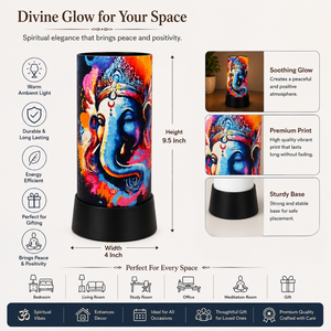 Lord Ganesha Divine Glow LED Table Lamp Spiritual Decorative <b>Night</b> <b>Light</b> Modern Bedside Lamp Home Temple Meditation Gift - Product Image 5