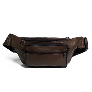 Bolsos de cintura de cuero genuino personalizados para hombre y mujer, logotipo OEM, bolso de piel de oveja disponible al precio más bajo - Product Image 1