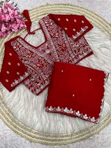 ผ้าไหมซารีแบรนด์ Fendy ดีไซน์หรูหรา พร้อมเสื้อคลุมสุดสง่างาม ทันสมัย มีสไตล์ โดดเด่น สะท้อนวัฒนธรรมอินเดีย ล่าสุด ทันสมัย เหมาะสำหรับงานปาร์ตี้ สำหรับผู้หญิง - Product Image 5