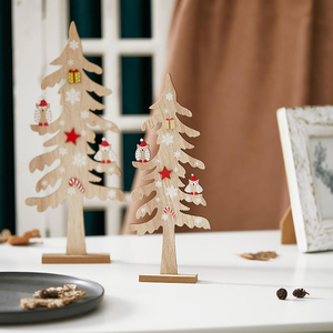 Décoration de Noël, figurine d'arbre de Noël en bois - Product Image 4