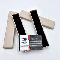 Boîte à pincettes couleur nude, emballage personnalisé, logo privé, boîte en carton avec pincettes, boîte à pincettes à pointe en fibre pour cils