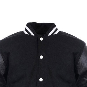 Good Quality Men's Baseball <b>Jackets</b> With <b>Leather</b> Sleeves Wholesale <b>Long</b> Sleeve <b>Leather</b> Windproof Quilted baseball Varsity <b>Jacket</b> - Product Image 4