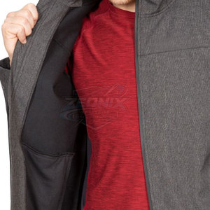 Veste d'hiver softshell coupe-vent et imperméable pour homme, avec logo sur le devant, respirante et à séchage rapide pour les activités de plein air - Product Image 3
