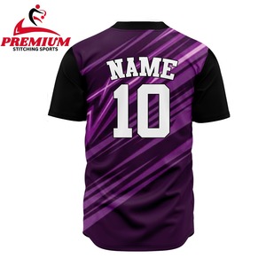 Maillots de baseball et de softball personnalisés pour hommes, vente en gros, impression sérigraphique, chemises 100% polyester, vêtements de baseball et de softball personnalisés - Product Image 6