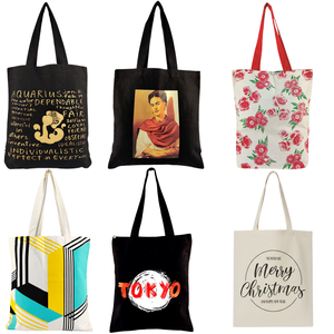 Bolsa de Regalo de Algodón con Asas Largas, Reutilizable, Ecológica, con Logotipo Personalizado, Impresa con Diseño Navideño, Artículo Promocional Navideño en Oferta - Product Image 1