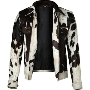 Blouson Bomber en Cuir de Vachette Écologique Coupe-Vent pour Homme, Style Motard Classique, Fermeture Éclair Asymétrique, Design Personnalisable - Product Image 3