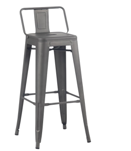 Chaises de salle à manger classiques modernes en métal à pieds hauts pour bar, hôtel et restaurants en plein air, chaise minimaliste vintage française - Product Image 4