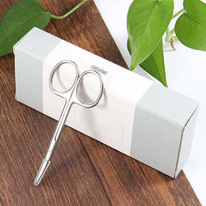 Ciseaux à cuticules professionnels de style russe, de haute qualité, durables, avec logo personnalisé, en acier inoxydable, lame incurvée, ciseaux tranchants - Product Image 4