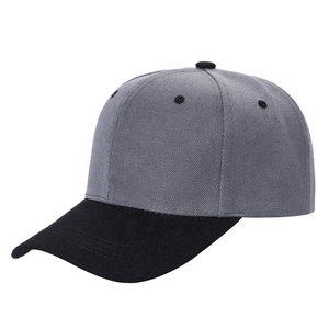 Baseball Cap 6-Panel Twill Fitted Solid Color Contrast Brim Casual Wear Four Seasons <b>Hat</b> Gray <b>Navy</b> - Product Image 6