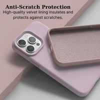 Étui de téléphone en silicone durable Étui de protection en velours résistant à la chaleur