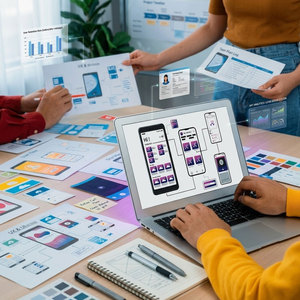 บริการออกแบบแอป UI UX สำหรับแพลตฟอร์มดิจิทัลมือถือ พร้อมเลย์เอาต์ที่ใช้งานง่ายและโซลูชันประสบการณ์ผู้ใช้ที่น่าสนใจ - Product Image 4