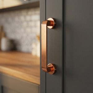 Modern Brass Drawer <b>Door</b> Pull Handle Durable Kitchen Hardware Cabinet Hardware Rose Gold Finished Classic Design Home Hotel Use - Product Image 1