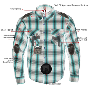 Chemise en flanelle à carreaux bleu et noir pour homme, manches longues, coton, fibre de bambou, respirante, style toutes saisons, chemises et hauts - Product Image 6