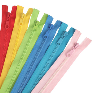 Ventes directes d'usine 3 #   5 #   Fermeture éclair en plastique personnalisée de haute qualité, colorée, à extrémité ouverte, fermeture éclair en résine, fermeture éclair en plastique à extrémité fermée pour vêtements - Product Image 3