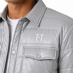 Chaquetas de hombre acolchadas, elegantes y casuales, con logotipo personalizado al por mayor (OEM), con bolsillos frontales, de nailon y poliéster, para exteriores, cálidas, transpirables, para invierno. - Product Image 5