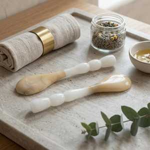 Ensemble de cuillères à salade en résine, comprenant une cuillère à glace, écologique, passe au lave-vaisselle, design moderne - Product Image 6