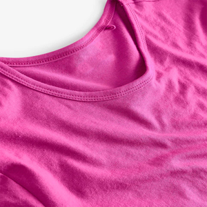 Camiseta de Mujer de Alta Calidad, Color Rosa, Manga Corta, Cuello Redondo, Estilo Urbano, Corte Regular, Diseño Personalizado, Secado Rápido para Verano - Product Image 5