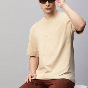 Custom Logo High Quality 100% Cotton Breathable Oversized T-Shirt Heavy Fabric <b>Weight</b> Heat-Transfer Printing <b>Blank</b> Solid Pattern - Product Image 6