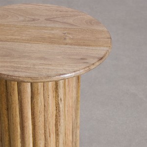 Vandana Terra Aureo mango wood side <b>table</b> - Product Image 3