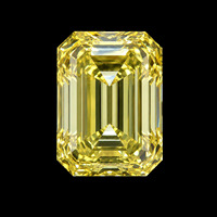 Diamante Suelto Cultivado en Laboratorio con Certificación IGI, Corte Esmeralda, Color Amarillo Fantasía, CVD, VVS VS, Corte Excelente para Joyería Fina