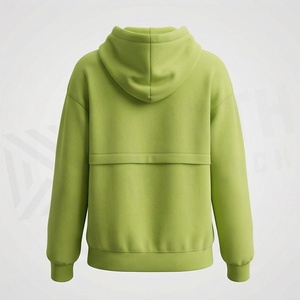 Streetwear Womens Hoodie Cotton <b>Polyester</b> Blended Custom Logo Printing Pullover Fleece Crop Top Apparel Fashion Design - Product Image 2