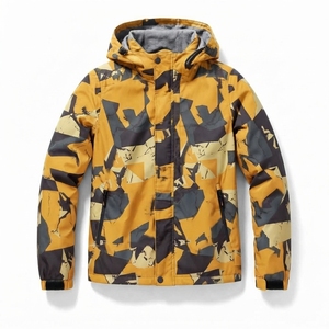 Chaqueta de exterior cortavientos de forro polar con logotipo bordado personalizado, calentador corporal, chaqueta de caza - Product Image 1