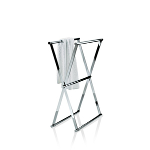 Porte-serviettes sur pied pour salle de bain, support de serviettes autoportant avec étagère de rangement, design en fer forgé noir antique - Product Image 4