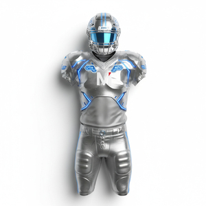 ชุดอเมริกันฟุตบอลทนทาน พิมพ์โลโก้ตามสั่งด้วยเทคนิค Sublimation เสริมความแข็งแรงบริเวณไหล่ สำหรับกีฬาที่มีการสัมผัสหนัก - Product Image 1