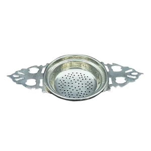 High Standard Quality Golden Metal <b>Strainer</b> with Wooden Handle Durable <b>Colander</b> for Kitchen Use - Product Image 6