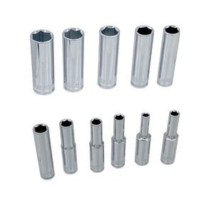 11-PC 1/4 "Acabado en cromo DIY Grado DEEP SOCKETS SET OEM Personalizable - Product Image 4