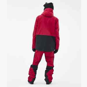 Traje de Esquí Personalizado 2025 para Hombre, Chaqueta de Esquí, Chaqueta de Snowboard, Color Rojo Oscuro/Negro, Impermeable, para Actividades al Aire Libre - Product Image 3