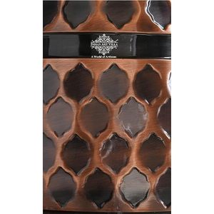 Distributeur d'eau chaude et froide en cuivre avec motif élégant, rechargeable par le haut, pour usage domestique - Product Image 2