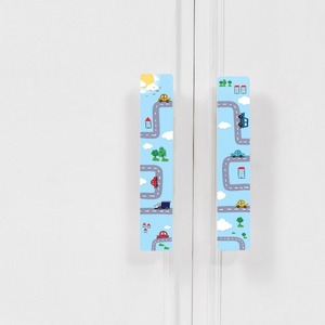Modern Furniture Handles for Kids Road Theme <b>Wood</b> <b>Cupboard</b> Pulls & Drawer for Kitchen & Bedroom for Hotels Kids Modern Design - Product Image 1