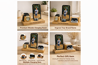 Cadeau promotionnel personnalisé en bois avec finition antique, impression numérique sur plateau de table, pour la remise des diplômes, la rentrée scolaire, Thanksgiving et Noël