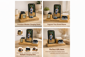 Plateau de table en bois personnalisé avec finition antique pour la remise des diplômes et Noël - Product Image 2