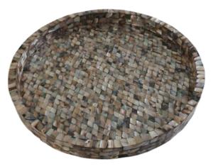 Plateau de service en nacre fait à la main avec surface polie pour une présentation élégante dans les hôtels, les maisons et les restaurants raffinés - Product Image 6