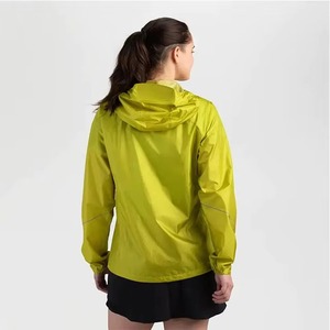 Men Embroidered <b>Pattern</b> <b>Quilted</b> Windbreaker <b>Jacket</b> Hooded Thick Waterproof Packable Running Outdoor Coat Green - Product Image 4