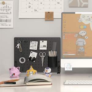 Organizador de Escritorio HUHOLE de Acero al Carbono de 32 x 12 Pulgadas, Tipo Gancho, Multifuncional para una Gestión Eficiente del Oficio - Product Image 1