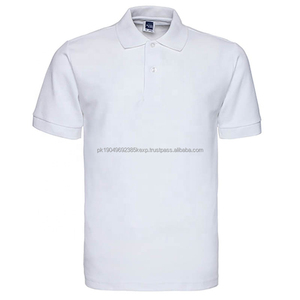 Camisetas Polo de Hombre de Alta Calidad al por Mayor, 100% Poliéster, Sublimación, Color Liso, Personalizadas, Blancas, Lisas - Product Image 4