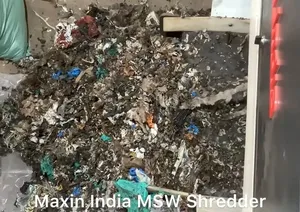 Broyeur de déchets de qualité supérieure, machine à broyer le plastique électrique semi-automatique à double arbre - Product Image 5