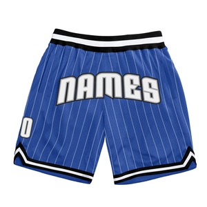 Wholesale Direct OMMIZ INDUSTRY Best Selling Custom Black Pink-Light Blue Authentic Throwback Basketball Shorts - Product Image 2