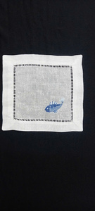 Precioso posavasos orgánico ligero Colección de animales marinos Patrón tejido Burnout para interlineado ¡Pida ahora! - Product Image 4