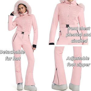 Traje de Esquí de Una Pieza para Mujer, Ajustado, Impermeable, Cortavientos, para Snowboard, Invierno, Aire Libre, Aislado - Product Image 5