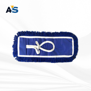 A&S Durable 5x16 Blue Dust Mop with Synthetic Acrylic Fibers Cut-End Design and Royal Blue Backing for Multi-Floor Cleaning - Product Image 3