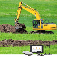 Système de nivellement pour excavatrice amphibie avec affichage LED, GNSS RTK, système de contrôle intelligent 3D, pièces de diagnostic pour engins de construction