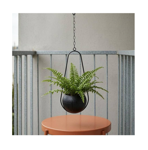 Pot à fleurs suspendu en métal au design moderne pour plantes vertes d'intérieur et d'extérieur, jardinière décorative en fer à prix abordable - Product Image 4
