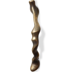 Tirador de Puerta Contorneado con Acabado Bronce Antiguo, Manija Larga Texturizada para Gabinetes, Herraje Decorativo para Muebles de Interiores de Lujo - Product Image 1